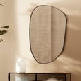 thumbnail image 6 of TEHOME Bertlinde Contemporary and Farmhouse 26 x 36" Brushed Nickel Metal Framed Asymmetrical Mirror Irregular Mirror, 6 of 9