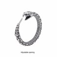 thumbnail image 2 of Minnieouse Anillo Ouroboros plateado compacto y ligero para hombres, amplias ocasiones aplicables, elegante y delicado Ropa, zapatos y accesorios Miscelánea, 2 of 6