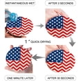 thumbnail image 2 of FMSHPON Independence Day Theme American Flag Set of 4 Round Coaster for Drinks, Absorbent Ceramic Stone Coasters Cup Mat with Cork Base for Home Kitchen Room Coffee Table Bar Decor, 2 of 6