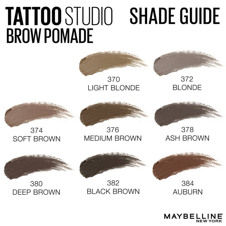 Maybelline Tattoo Studio Long Lasting Eyebrow Pomade, Light Blonde