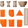 thumbnail image 4 of 6 Pcs Plastic Clay Scrapers, Plastic Sculpture Scraper Pottery Clay Scraper Ceramic Serrated Tools for Pottery Ceramics Sculpture, 4 of 4