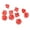 Red, variant on AYYUFE 10Pcs Multi-sided Solid Color TRPG Game D10 Polyhedral Dice Party Props Gift