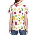 thumbnail image 7 of Wukai Strawberry and Lemon Youth Unisex Short Sleeve T-Shirt for Boys, Girls, Teens, and Kids-Large, 7 of 7