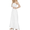 thumbnail image 2 of HAPPY BAY Women's Beach Summer Solid Smocked Maxi Evening Dress Casual Tube Top Dresses for Women One Size Pearl, Solid, 2 of 3