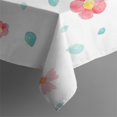 thumbnail image 3 of 52x52 Inch Waterproof Square Tablecloth, Thickened Polyester Table Cover for Dining & Parties, Floral Print, 3 of 6