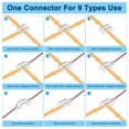 thumbnail image 4 of Uxcell 12-Pack COB LED Connectors, 2 Pin 0.39 Inch for 10mm LED Strip Light [Transparent], 4 of 6