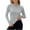 Gray, variant on aidice Workout Tops for Women Athletic Long Sleeve Hooded Fitting Side Split Solid Color Gym Shirts