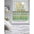 thumbnail image 3 of Sage Green Grey Boho 2 Panel Kitchen Curtains for Small Windows, Vintage Ethnic Tribe Abstract Art Bathroom Tier Curtain, Short Window Treatment for Bedroom/Living Room 55"x36", 3 of 6