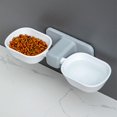 thumbnail image 5 of Bol pour Chat Chien Hauteur Réglable Double Bols Nourriture Eau Bol pour Animaux, 5 of 5