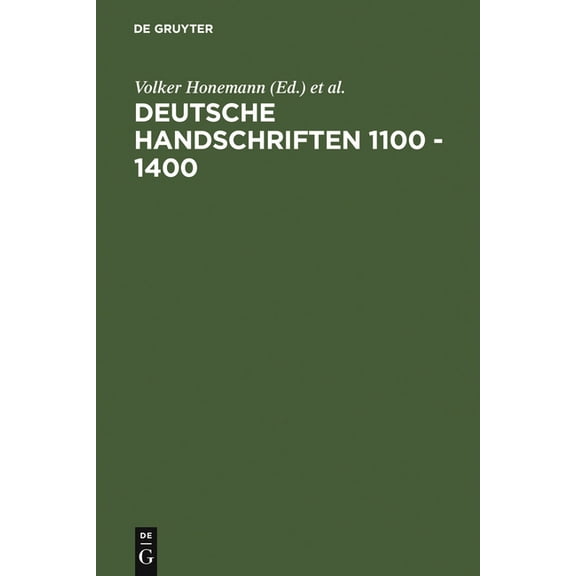 Deutsche Handschriften 1100 - 1400, (Hardcover)