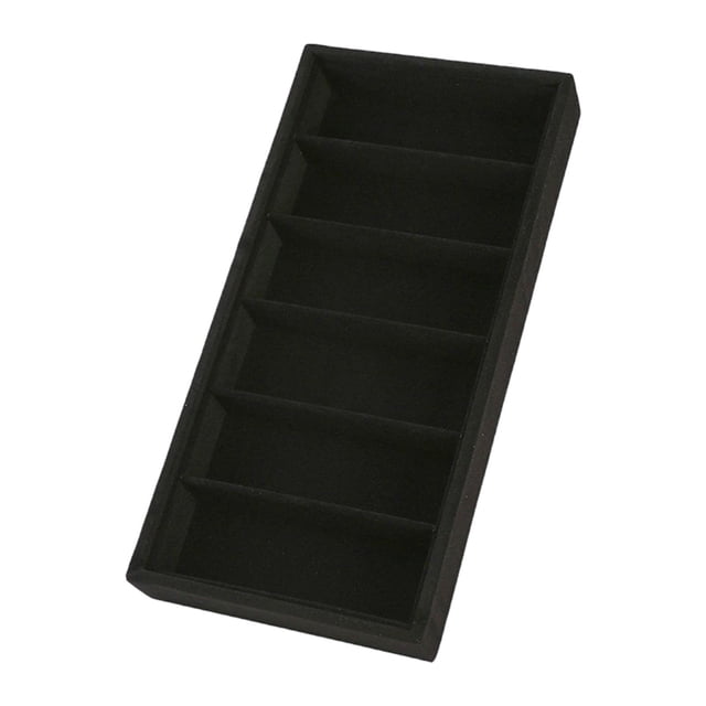 Tachiuwa Glasses Display Tray Eyeglasses Display Case Lightweight Eyewear Storage Box Black