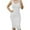 White, variant on IROINNID Women's Sheath Dress Summer Sleeveless Slim Fit Personality Wrap Solid Color Elastic Waist Dress