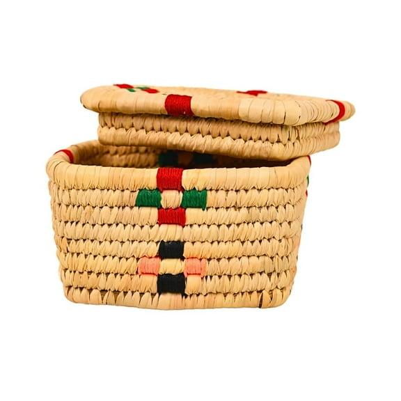 Handcrafted Sabai Grass Multipurpose Square Basket
