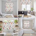 thumbnail image 6 of Colorful Birds Kitchen Curtains Sets for Windows 24 Inch Length, Spring Garden Tree Branch Floral Rod Pocket Window Treatments Tier Curtains and Valances Set for Bedroom/Bathroom, 6 of 8