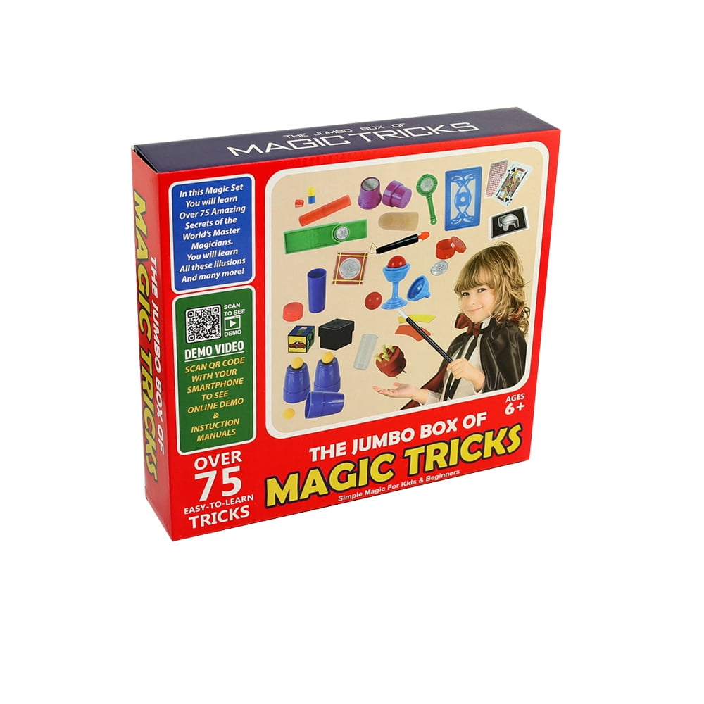 Willstar 75PCS Children's Magic Props Set Closeup Stage Big Gift Box