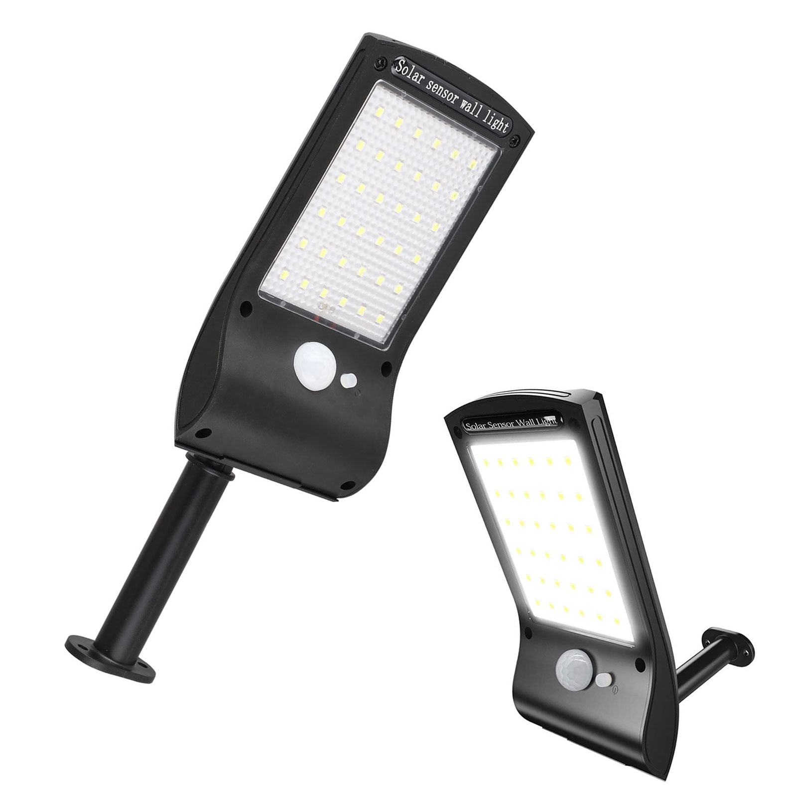 Solar Gutter Lights Wall Sconces with Mounting Pole, 36