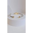 thumbnail image 4 of Reef Knot Gold Filled Silver Cable Bracelet, 4 of 8