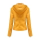 thumbnail image 5 of Chaquetas de Cuero Para Mujer, Abrigos, Abrigos Cálidos de Manga Larga, Parkas Finas de Invierno, Abrigo Sin Capucha de Imitación Odeerbi ODB173114, 5 of 9