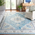 thumbnail image 4 of SAFAVIEH Tucson Natalie Traditional Machine Washable Area Rug, 9' x 12', Turquoise/Beige, 4 of 15