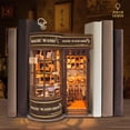 thumbnail image 2 of Book Nook Kit-MOJINO DIY miniature house Dollhouse Kit for Adult and Teens to build,Booknook Bookshelf Decor Wand Shop Model Build with LED Light,Treasures for Loved Ones, 2 of 6