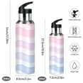 thumbnail image 2 of Yayeee 33oz Insulated Water Bottle Double Wall Stainless Steel with Flip Straw Lid, Light Blue Gradient, 2 of 7