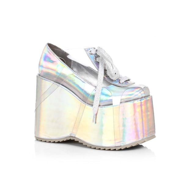 Holographic Print Women's High Top Shoes
