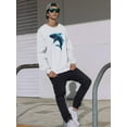 thumbnail image 2 of A Shark Sweatshirt Men -Image by Shutterstock, Male Small, 2 of 4