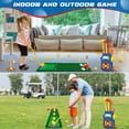 thumbnail image 2 of BEWOS Kids' Golf Toy Set includes a golf cart, golf board, putting mat, 4 toddler golf clubs, and 10 golf balls. Suitable for indoor and outdoor play, this engaging sports toy is designed for childre, 2 of 7