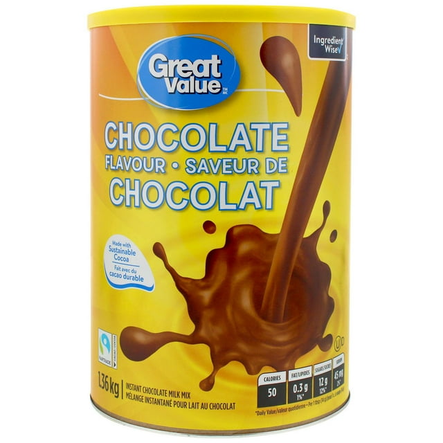 Great Value Chocolate Flavour Instant Chocolate Milk Mix