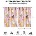 thumbnail image 2 of Ice Cream (21)_19 Curtains-blackout Curtains Bedroom Decor Living Room Darkening Grommet Window Drapes 2 Panels Set 42"x 63", 2 of 2