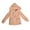 Khaki, variant on QUYUON Toddler Fleece Jackets Baby Girls' Long Sleeve Zip up Hoodie Jacket Tie Waist Winter Warm Down Coat Outerwear with Pockets Windbreaker Anorak Jackets Khaki 1T