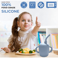 thumbnail image 2 of BLUE FOG - Silicone Sippy Cup for Babies 6-12 months with Transition to Sippy cup for 1+ year old with Silicone Straw | 3 in 1 Cup | 120ml, 2 of 4