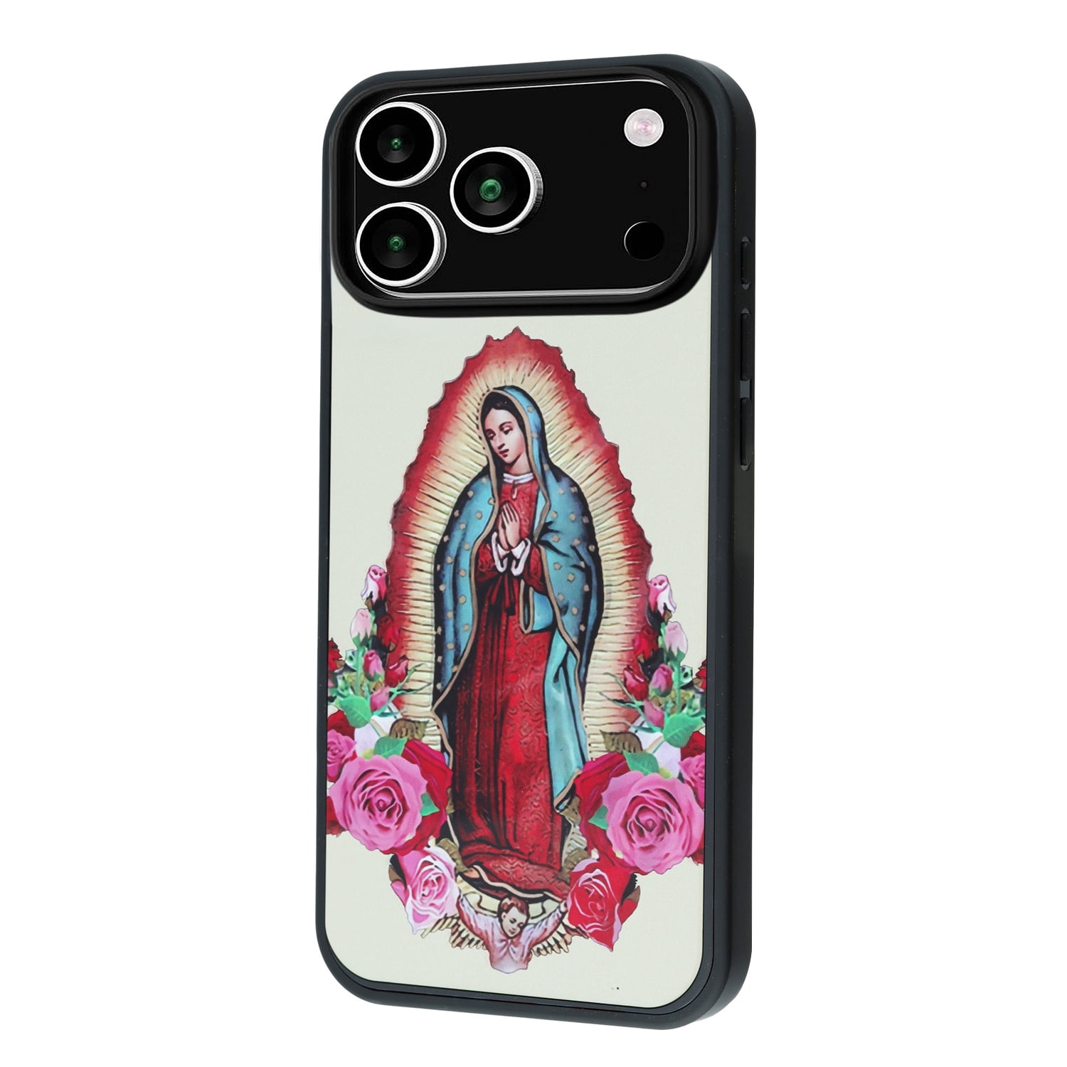 Custom Print Aluminum Back Cover for iPhone 17 Pro - Lady of Guadalupe