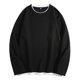 thumbnail image 1 of pstuiky camisetas de manga larga para hombre, Sudadera con capucha de dos piezas, manga larga, redonda, color liso, informal, para hombre top de hombre m, 1 of 4
