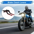 thumbnail image 2 of Palancas de freno y embrague cortas y largas para Yamaha YZF R1 2002-2003, palanca de freno ajustable en 6 posiciones, aleación de aluminio, mango negro con extremo rojo, 2 of 6