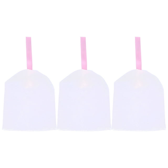 3Pcs Bar Soap Saver Pouch Infused Soap Mesh Bag Bubble Foaming Net Soap Saver