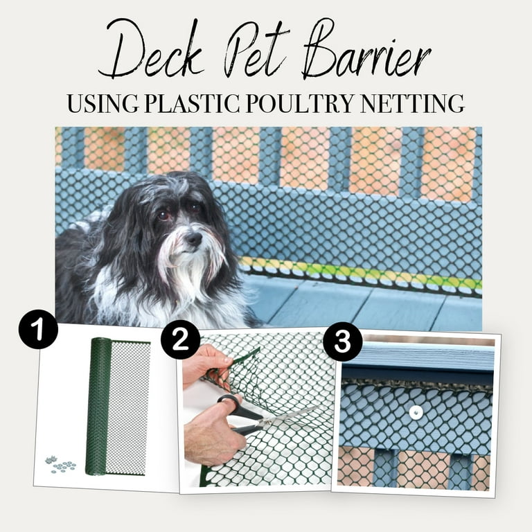 Garden Craft Plastic Vinyl Poultry Netting - Green - 36 x 300 in