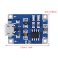 thumbnail image 3 of Placa de Carga del Módulo del Cargador de Batería de Litio Micro USB 1A de 10 Pezas, Nueva, para Baterías de Polímero de Litio y 3,6 V, 3,7 V, Utilizadas con Cargador, 3 of 7