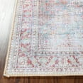 thumbnail image 4 of Vintage Distressed Floral Medallion Power-Loomed Indoor Area Rug or Runner, 7'6" X 9'6", Berry Red by Blue Nile Mills, 4 of 9