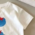 thumbnail image 6 of YEPGAR Toddler Boy Summer Graphic Short Sleeve T Shirts Casual Comfortable Baby Tee (White, 18-24 Months), 6 of 6