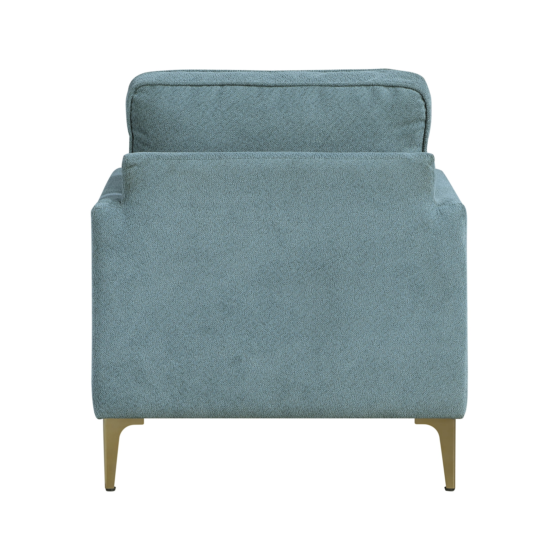 OakvillePark Northwyn Chenille Accent Chair with Metal Legs, Peacock