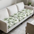 thumbnail image 3 of COEQINE Couch Cushion Cover Elastic Sofa Seat Cover Sets Non-Slip Individual Seat Cushion Slipcover Washable Dog Couch Slipcover Home Decor for 3-Seater, Plumeria Monstera Palm Leaf, 3 of 8