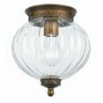 thumbnail image 1 of Crystorama 5780-AB Camden 1 Light Brass Ceiling Mount, 1 of 2