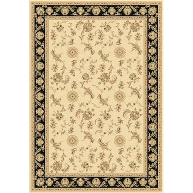 Dynamic Rugs LE71058017190 Legacy 6.7 x 9.6 580017-19 Rug - Ivory-Black