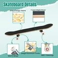 thumbnail image 4 of 31'' Complete Skateboard 7 Layer Canadian Maple Double Kick Deck Skateboards Doodle Various Pasta Types Skate Board for Beginner Adult Gifts, 4 of 5