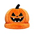 thumbnail image 4 of WXFAZCVU Pumpkin Hat Halloween Plush Embroidered Cosplay Party Headwear Trick Treating Accessory for Party One Size, 4 of 4