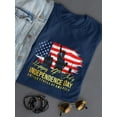 thumbnail image 3 of 4th July Skyline Silhouette T-Shirt Women -Image by Shutterstock, Female Medium, 3 of 4