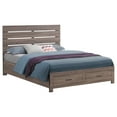 thumbnail image 2 of Bed Frame Geary Barrel Oak Eastern King Storage Panel Bed,Platform Bed Frame, 2 of 8