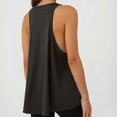 thumbnail image 7 of MIXUE Boho Tops For Women Summer Solid Color Round Neck Sleeveless Sports Yoga Vest Pullover Shirts For Women Tee Shirts Holiday Wear,Gray,S, 7 of 7