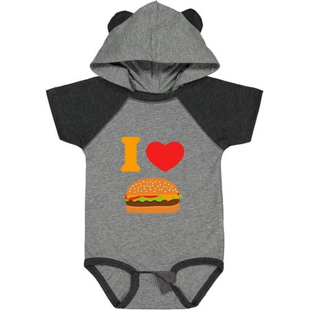 

Inktastic I Love Cheeseburgers Boys or Girls Baby Bodysuit